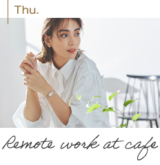 Thu. Remote work at cafe