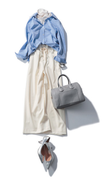 これまでで最高の白 ワイド パンツ レディース 人気のファッション画像