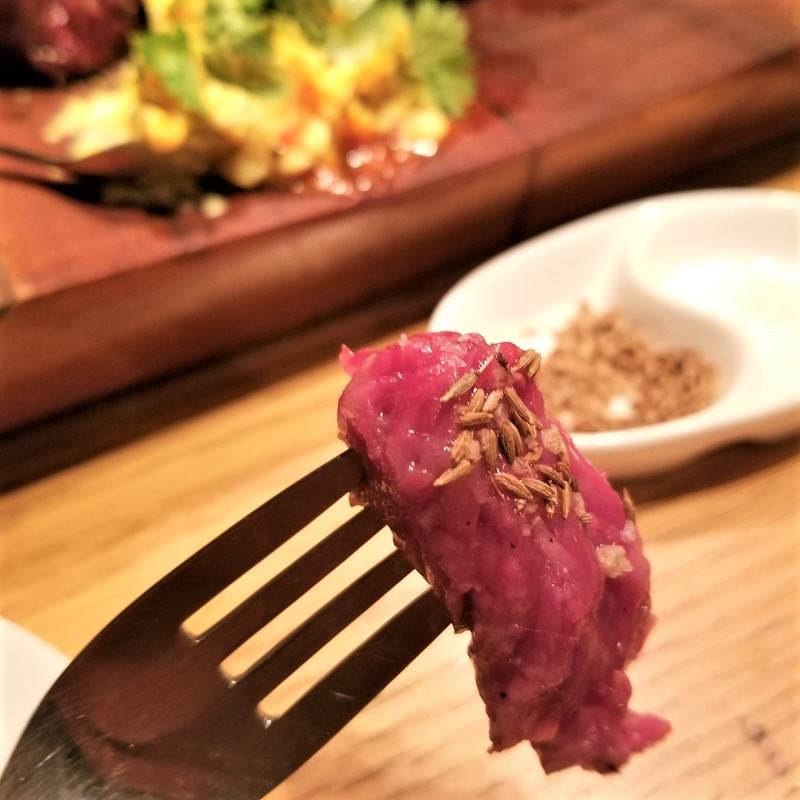 熊野牛の炭火焼ステーキ