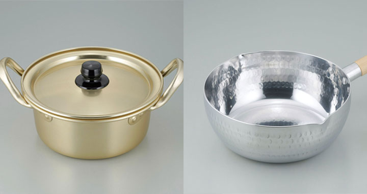 アルミニウム素材　鍋／フライパン