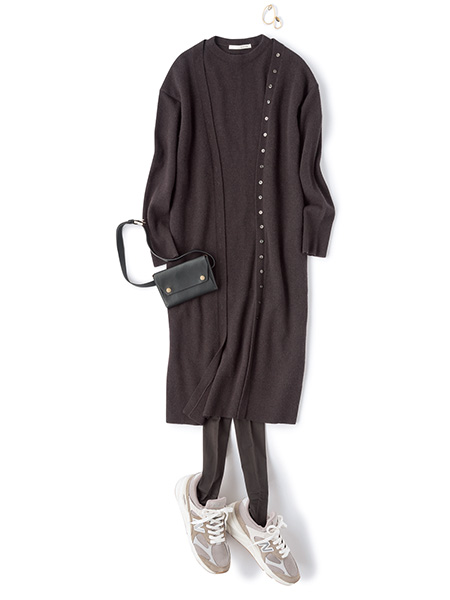 ニットワンピースのコーディネート16選 レディース19 ベルトやアウターとの合わせ方も 最新着こなし集 Oggi Jp