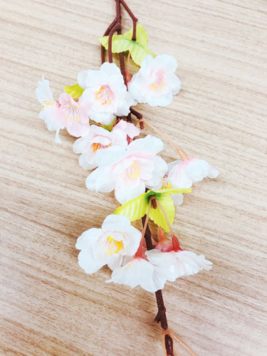 造花　八重桜（ダイソー）