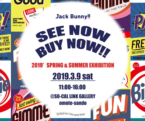 Jack Bunny!! SEE NOW BUY NOW開催