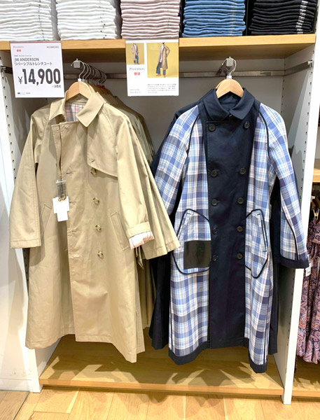 新品タグ付 限定 コラボ ユニクロ  トレンチコート S M JWアンダーソンZARA