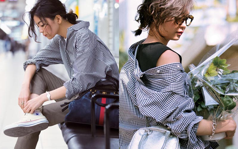 ギンガムチェックシャツコーデ10選｜パンツとの組み合わせに注目！ 最新ファッション | Oggi.jp