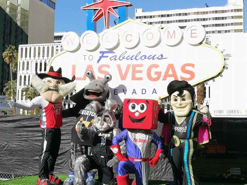 Las Vegas Ultimate Sports Weekend　チームのマスコットたち