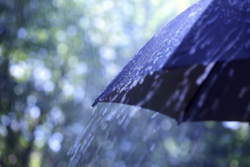 土砂降り雨