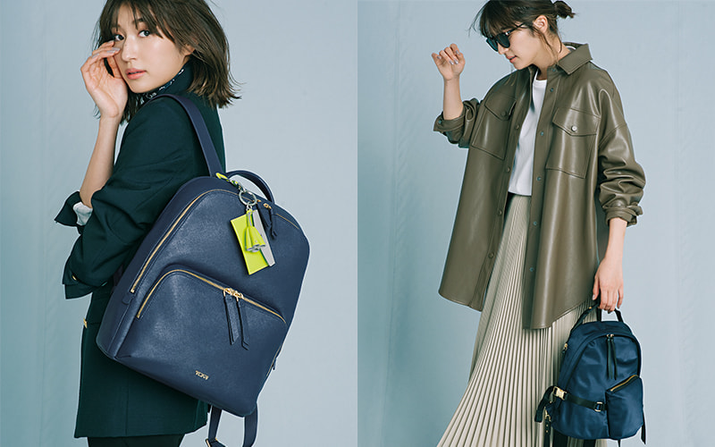春の通勤バッグは〝TUMIのネイビー〟でアップデート！ | Oggi.jp