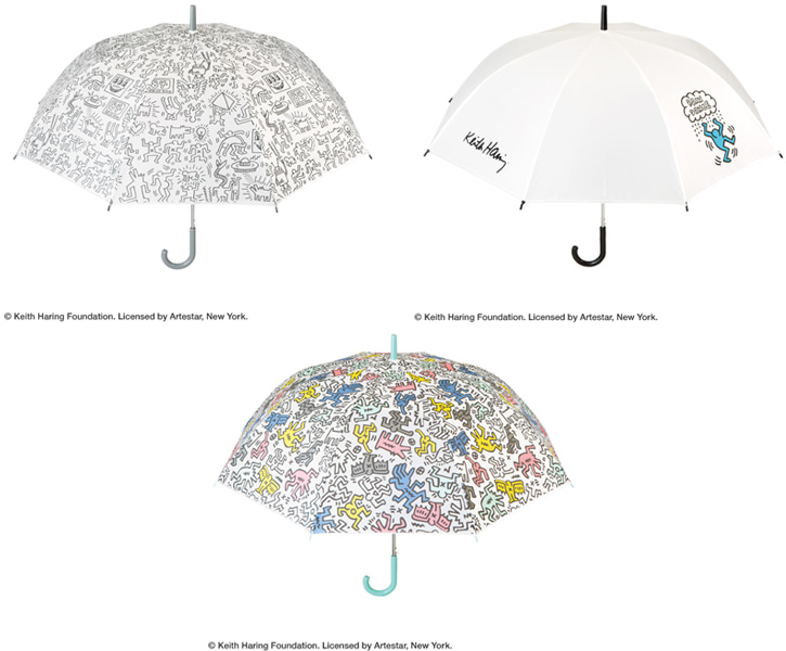 キース へリングのアートを描いたビニール傘をセブンネットショッピングで先行予約受付中 憂鬱な雨の日を楽しく Oggi Jp Oggi Jp