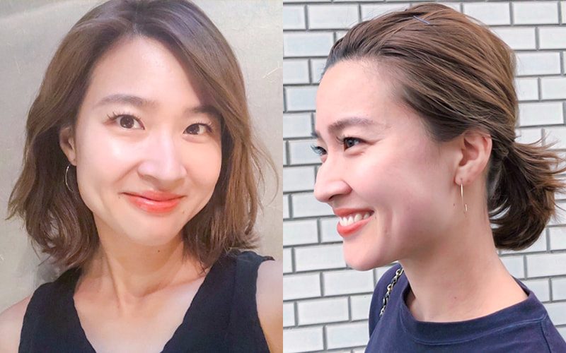 伸ばしかけヘアでも くびれレイヤーでイメチェン成功 Oggi専属読者モデルのヘアチェンジ Oggi Jp