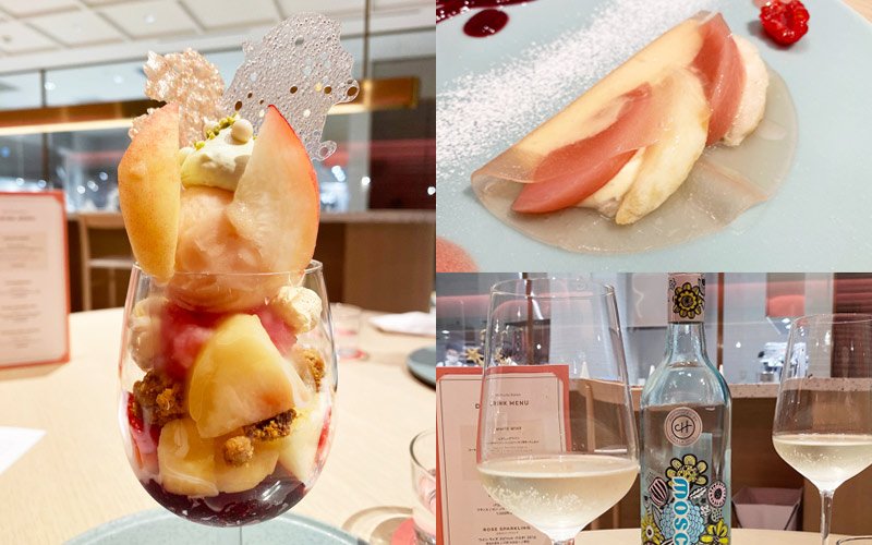 桃とワインのペアリング 銀座のフルーツコース専門店で今だけの美味しさを Oggi Jp