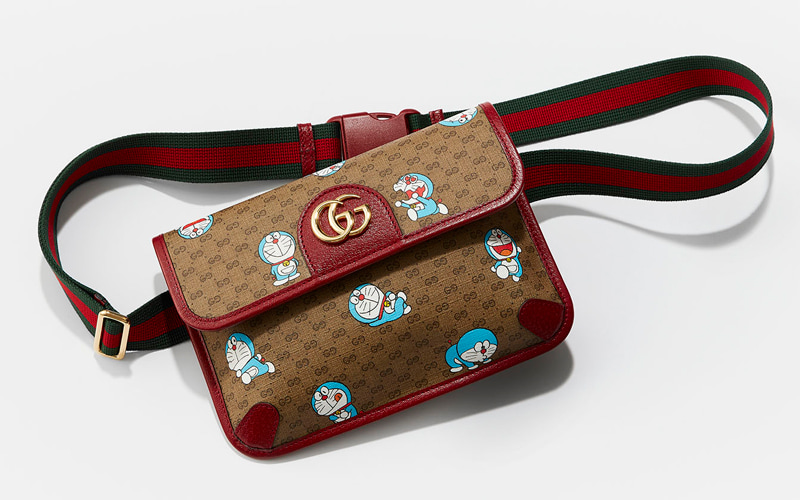 新品同様 グッチ GUCCI ラウンドショルダー ドラえもん ショルダー