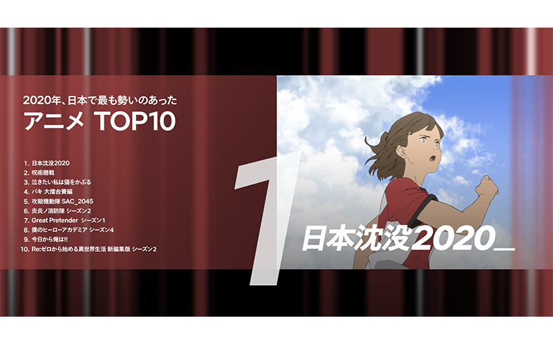 Netflix 1位は 日本沈没 年日本で最も勢いのあったアニメtop10 Oggi Jp Oggi Jp