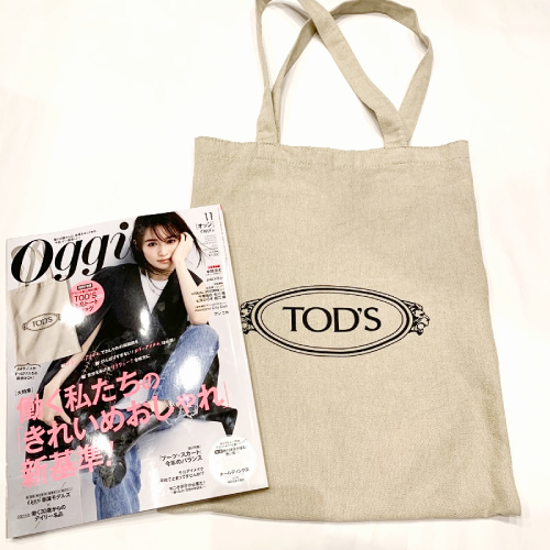 Oggi オッジ 2021年11月号 付録 TOD'S トートバッグ - 雑誌