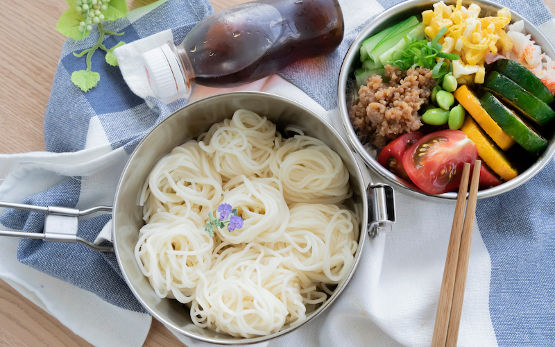 ヘルシーでおしゃれなそうめん弁当