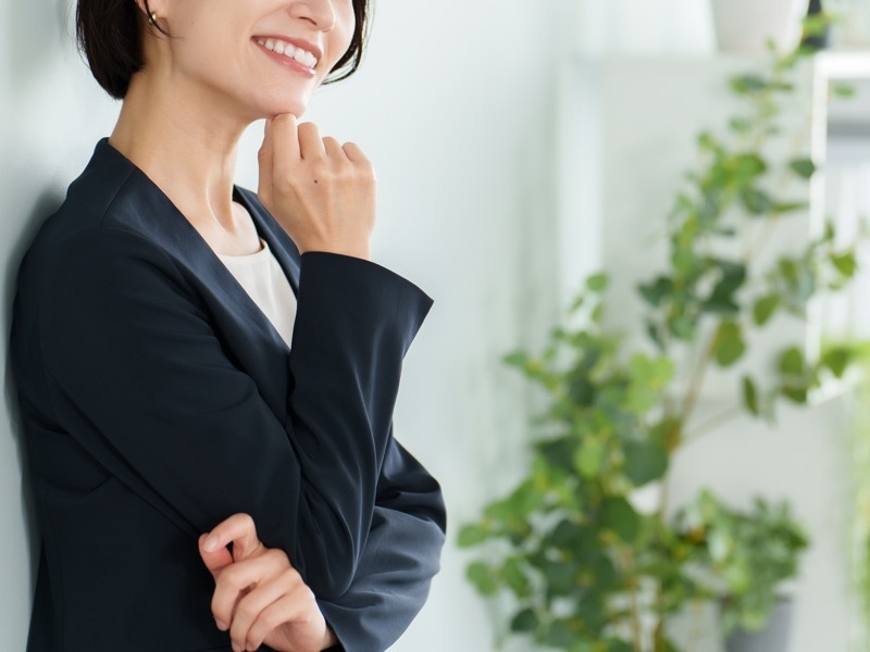 女性のくちもと