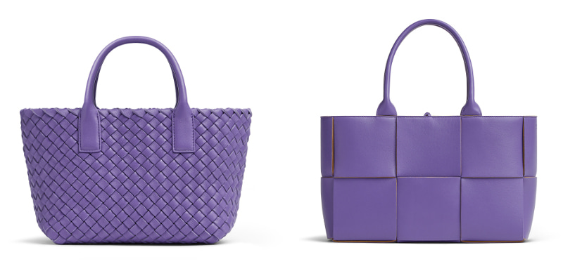 2種類の紫のバッグ