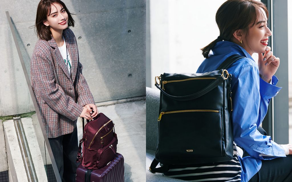 シンプルでおしゃれ 希少美品✨️TUMI トゥミ ジェマ レザー リュック