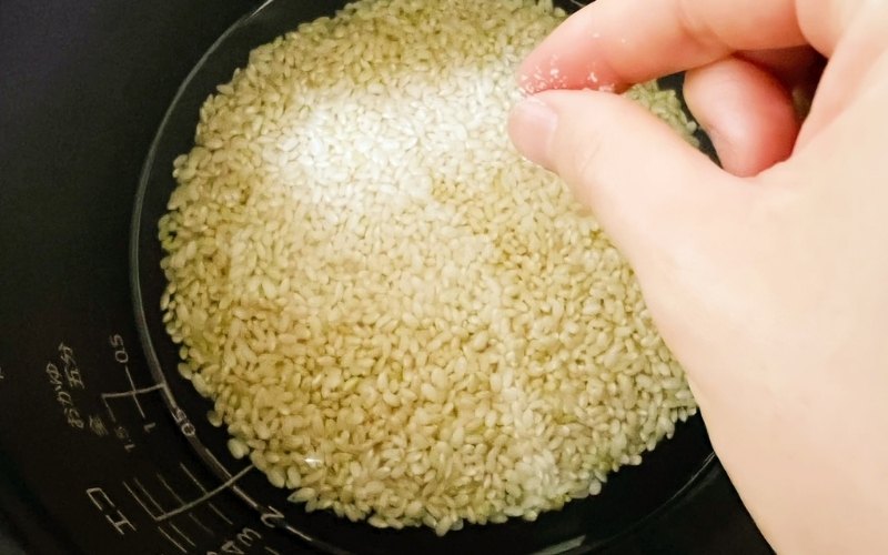 玄米を炊く