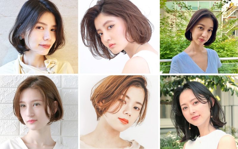 かきあげボブの髪型8選 丸顔 面長に似合うボブは スタイリングのコツも Oggi Jp