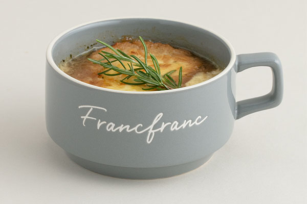 Francfrancの「ロゴ リム スープカップ」