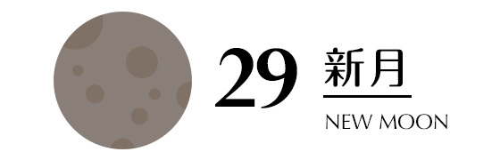 29／新月／NEW MOON