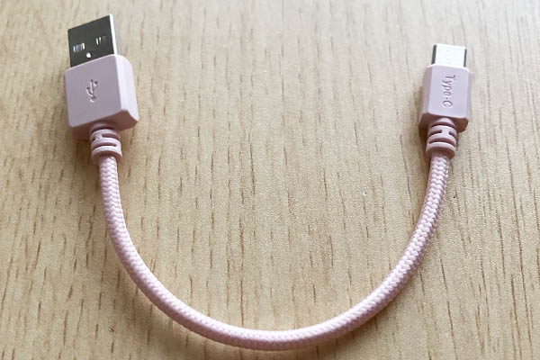ダイソーの充電ケーブル（USB・Type-C）