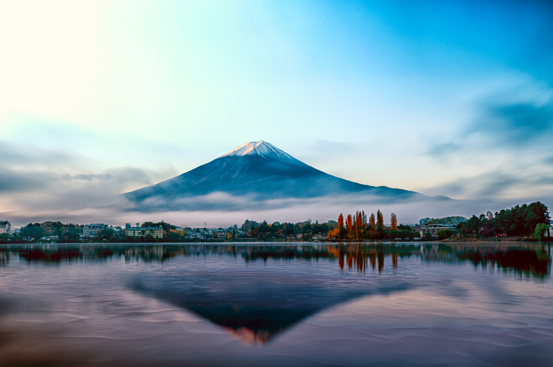 富士山と河口湖