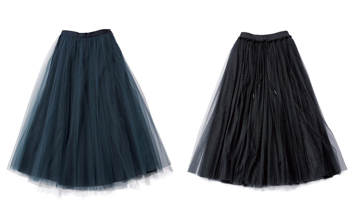 30歳からの「チュールスカート」は、ダークカラーの長め丈が間違いない！ | Oggi.jp