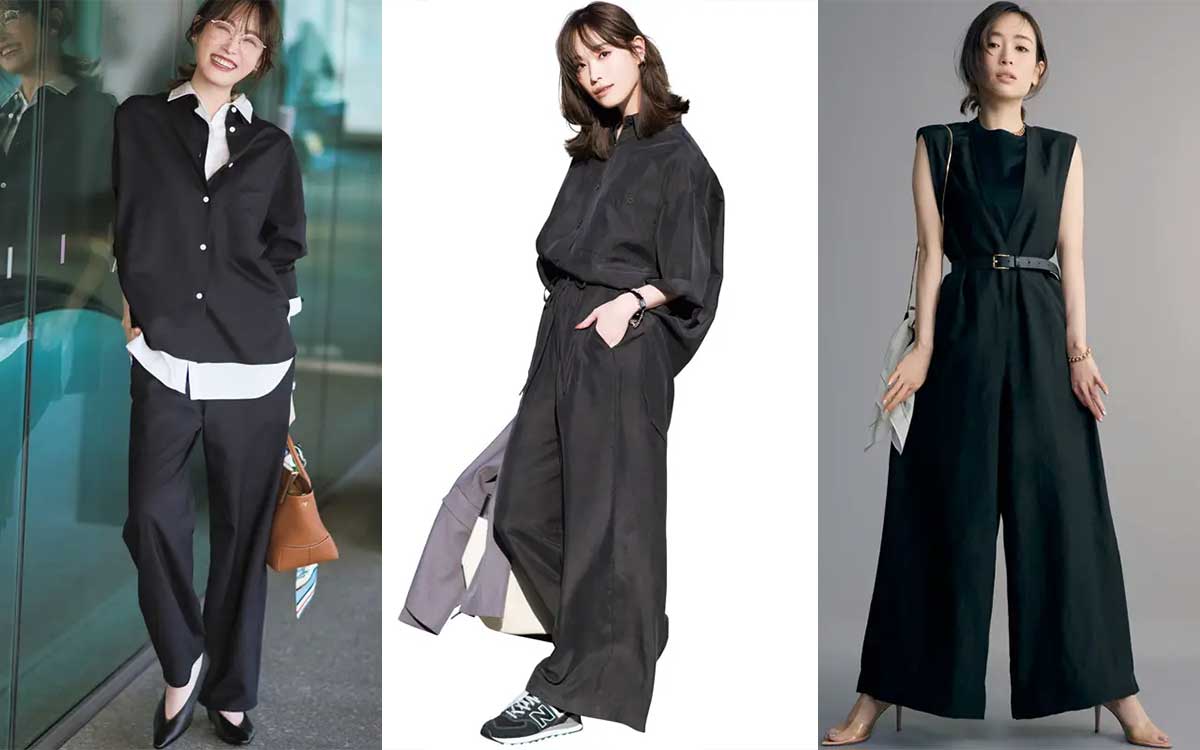 ENDLESSMADE 黒セットアップ上 S再販無し 2026年】黒セットアップのレディースコーデ24選！ 無難にならない