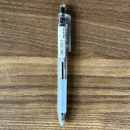 ポリカーボネイト ボールペン（ラバーグリップ付）0.7mm・黒