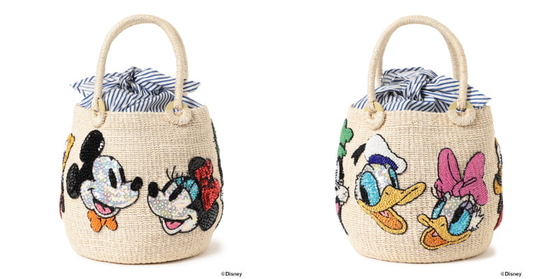 公式ショップ】 BEAMS×DISNEY MICKEY カゴハンドバッグ ミッキー ...