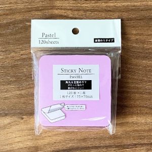 シンプルも柄ありも♡【ダイソー】付箋は便利に使え …