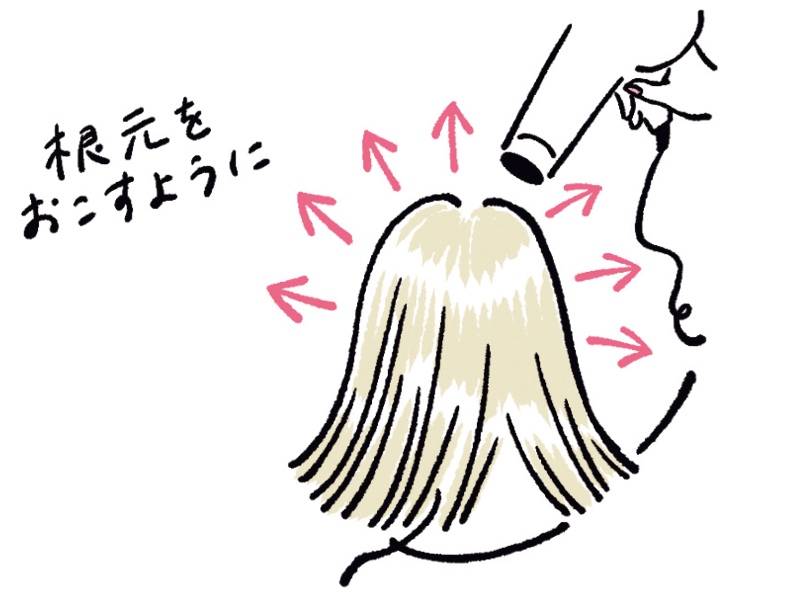 髪の乾かし方