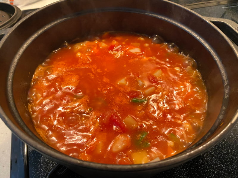 食べるトマトスープ作り方
