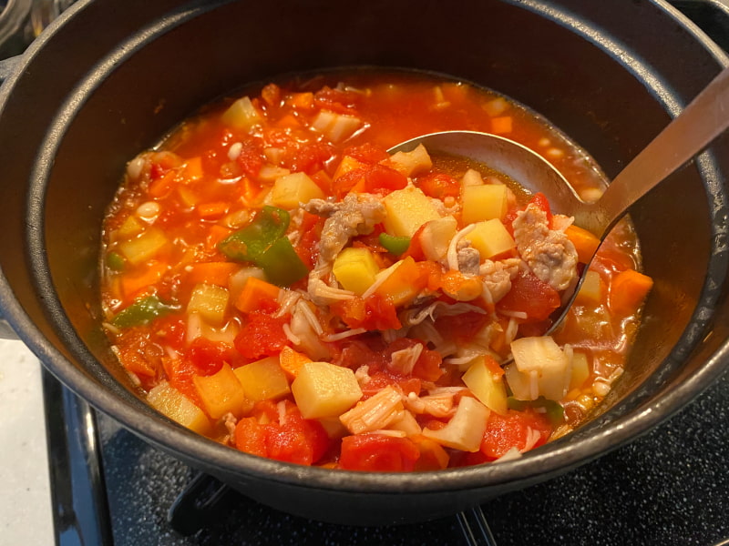 食べるトマトスープ作り方