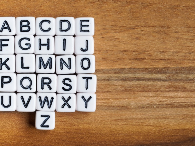 英文字ブロック