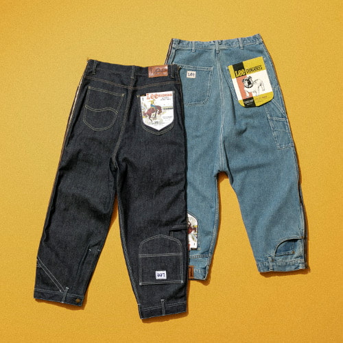 Lee double-end denim riders/painter pantsバックスタイル