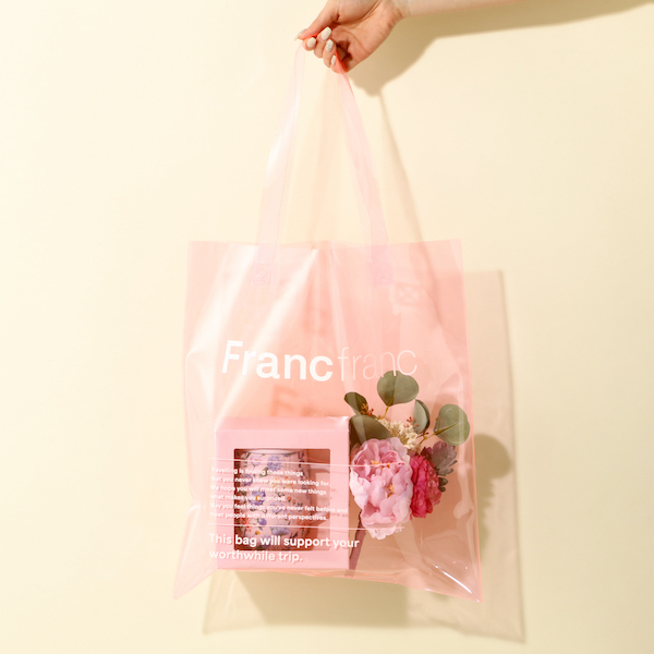 Francfranc（フランフラン）」の「クリア トートバッグ」