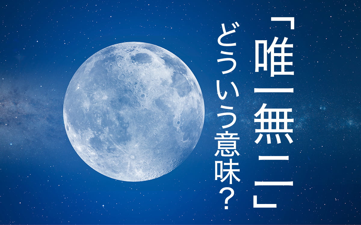 唯一無二（ゆいいつむに）とはただ一つあって二つとないこと｜言い換え表現も紹介 | Oggi.jp