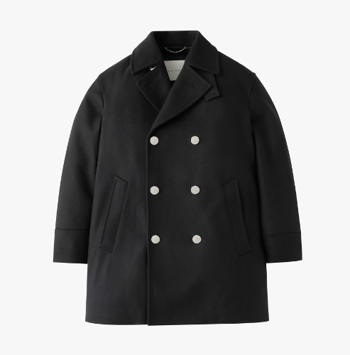 ▲HUMBIE PEA COAT GTS SL MB￥159,500
BLACK（SILVERメタルボタン）
