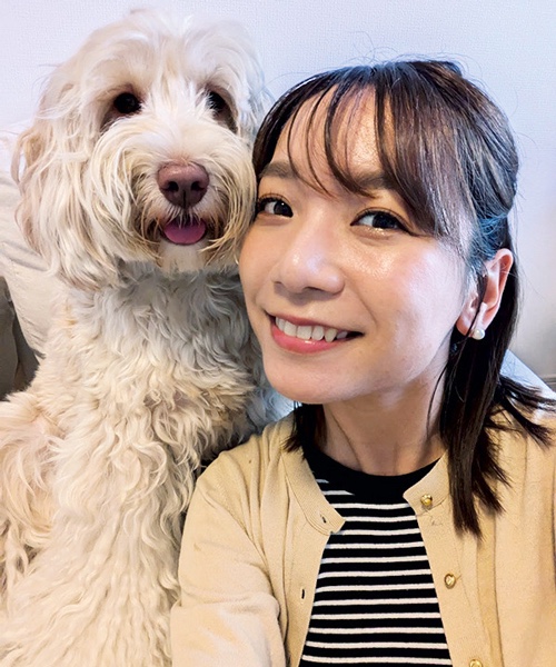 高峯寿美さんと愛犬