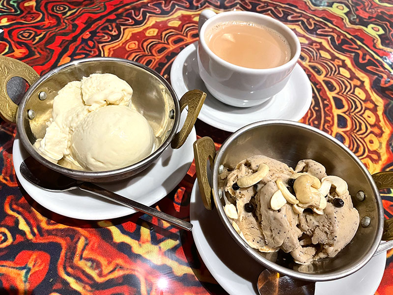 ジェラートとホットドリンク