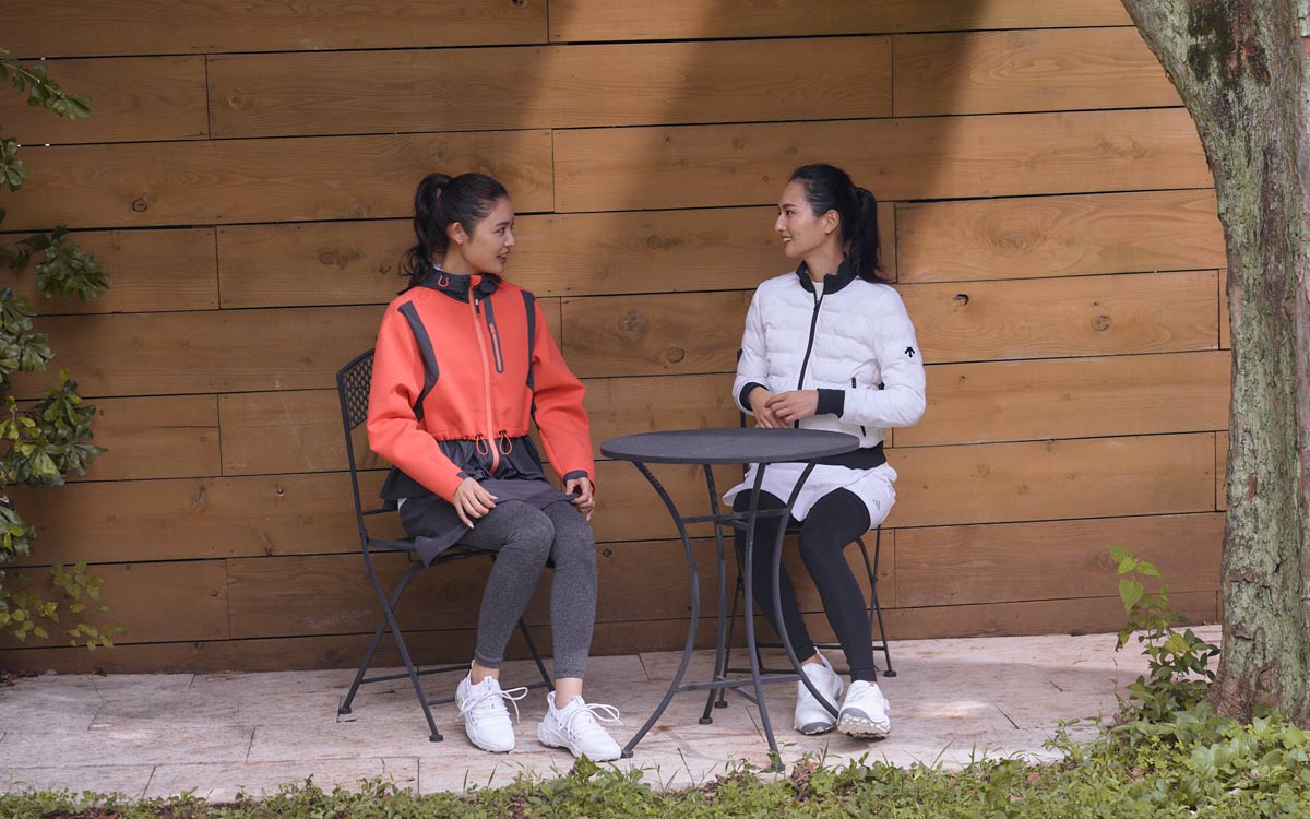 山賀琴子さん着用ZARAスキーウェア 目指すは100切り！古畑星夏＆山賀琴子のGOLF TALK☆ただ今、レッスンに