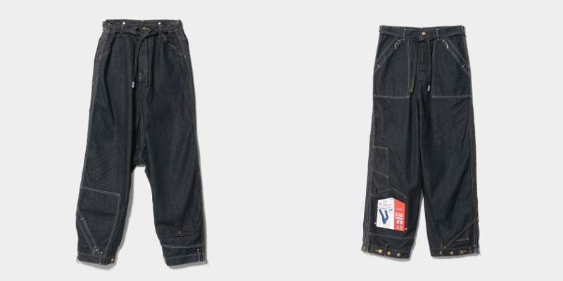 ▲Lee double-end denim 91-B/logger pants インディゴカラー￥69,300