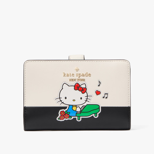 ▲HELLO KITTY x kate spade new york medium compact bifold wallet￥42,900