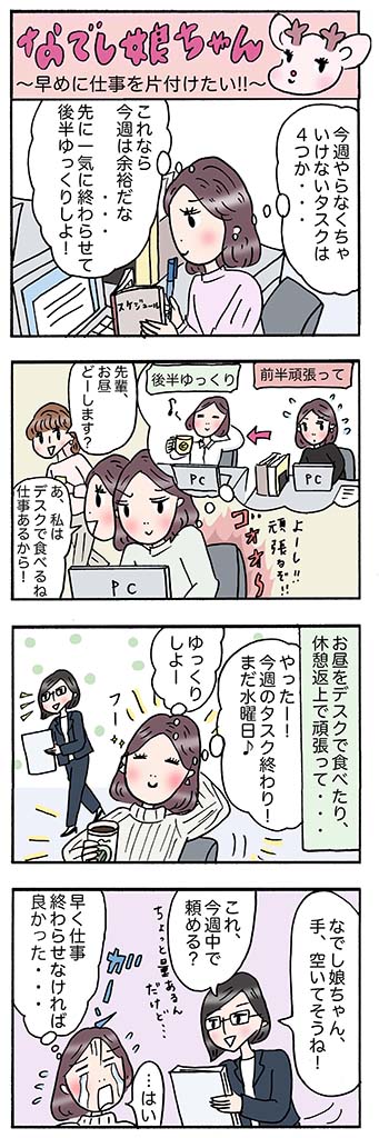 OLあるある漫画「早めに仕事を片付けたい!!」