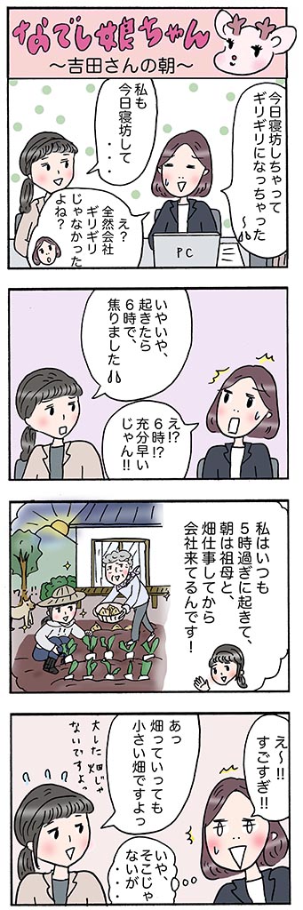 OLあるある漫画「吉田さんの朝」