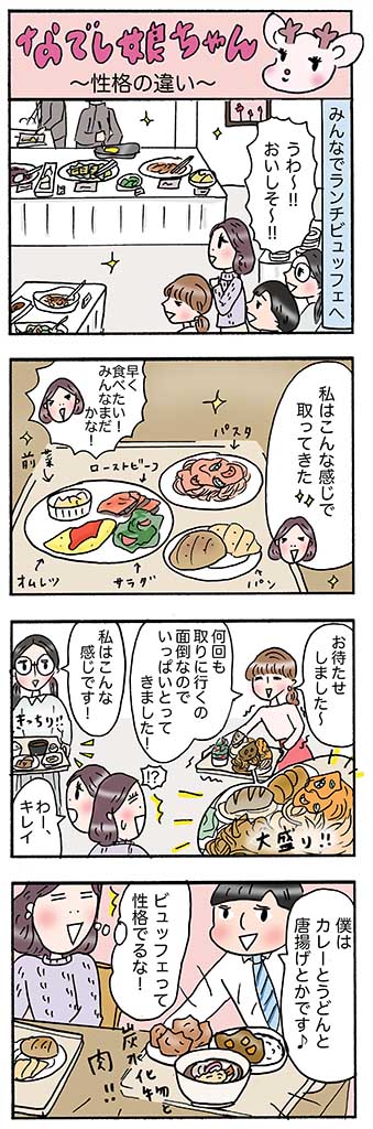 OLあるある漫画「性格の違い」