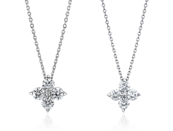 ▲「BRIGHTEST STAR」ネックレス（左から）LLサイズ￥374,000、Lサイズ￥231,000